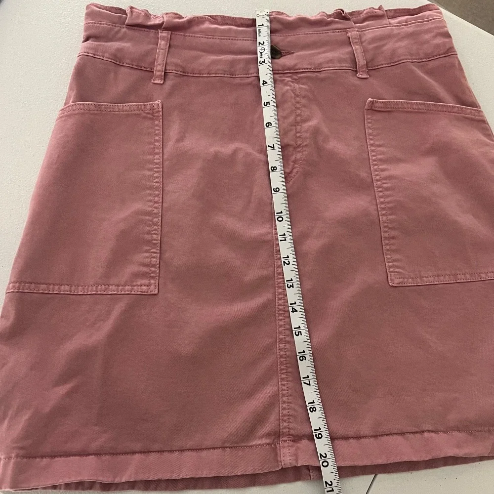Boden Mauve Pink‎ Utility Chino Skirt High Waist Paper Bag Pockets Cotton 12